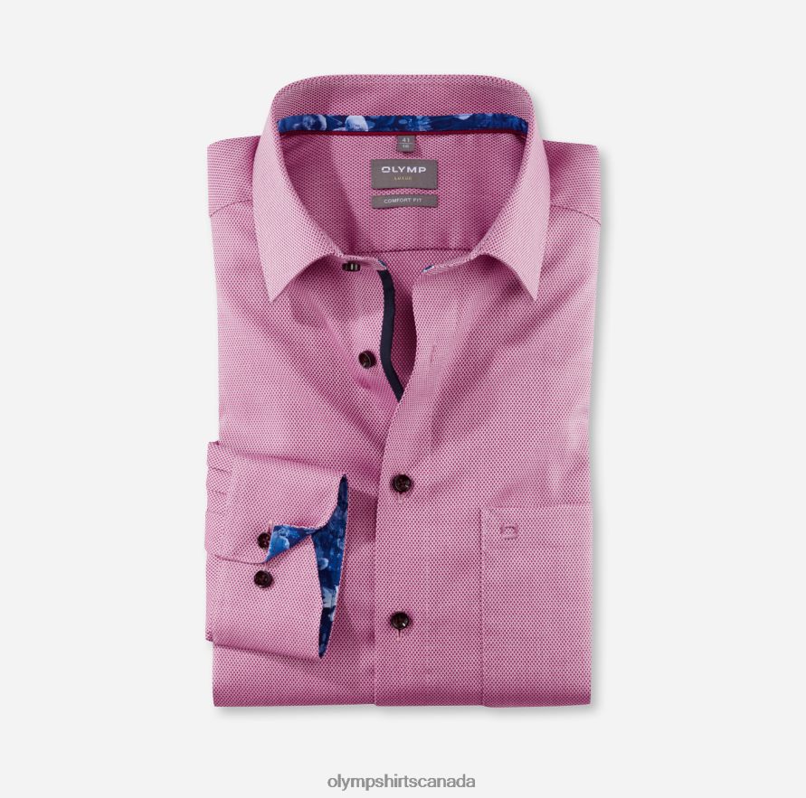 OLYMP Luxor Comfort Fit Business Shirt New Kent Fuchsia H2P42H1495 Clothing