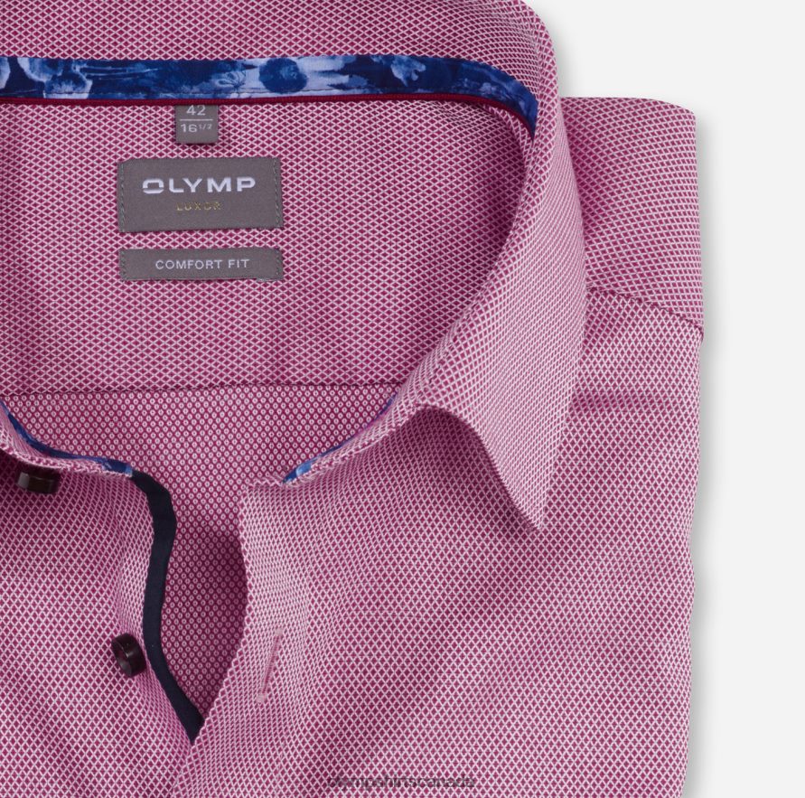 OLYMP Luxor Comfort Fit Business Shirt New Kent Fuchsia H2P42H1655 Clothing