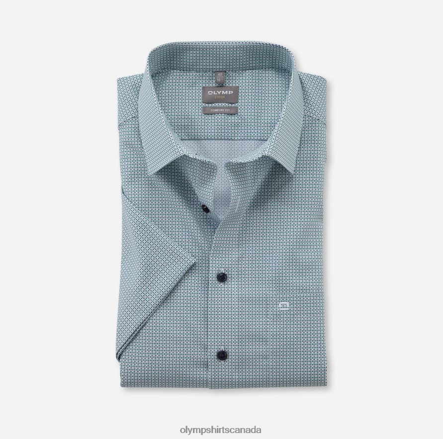 OLYMP Luxor Comfort Fit Business Shirt New Kent Light Green H2P42H1614 Clothing