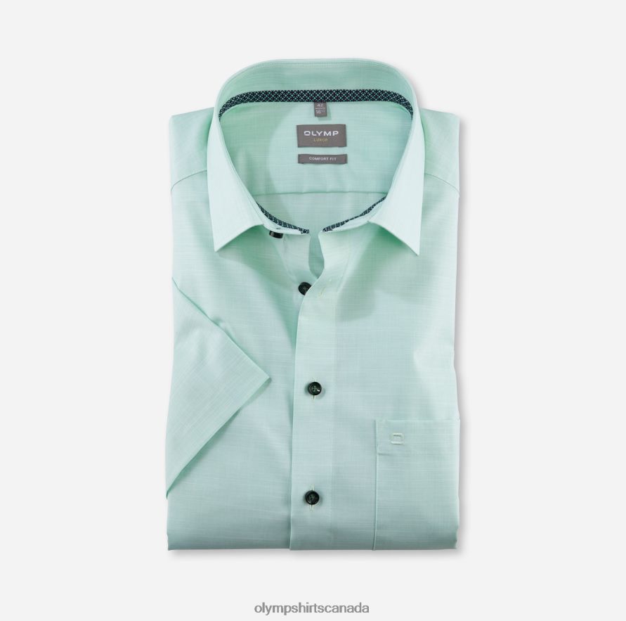 OLYMP Luxor Comfort Fit Business Shirt New Kent Light Green H2P42H1628 Clothing