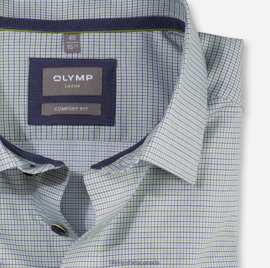 OLYMP Luxor Comfort Fit Business Shirt New Kent Lime H2P42H1534 Clothing