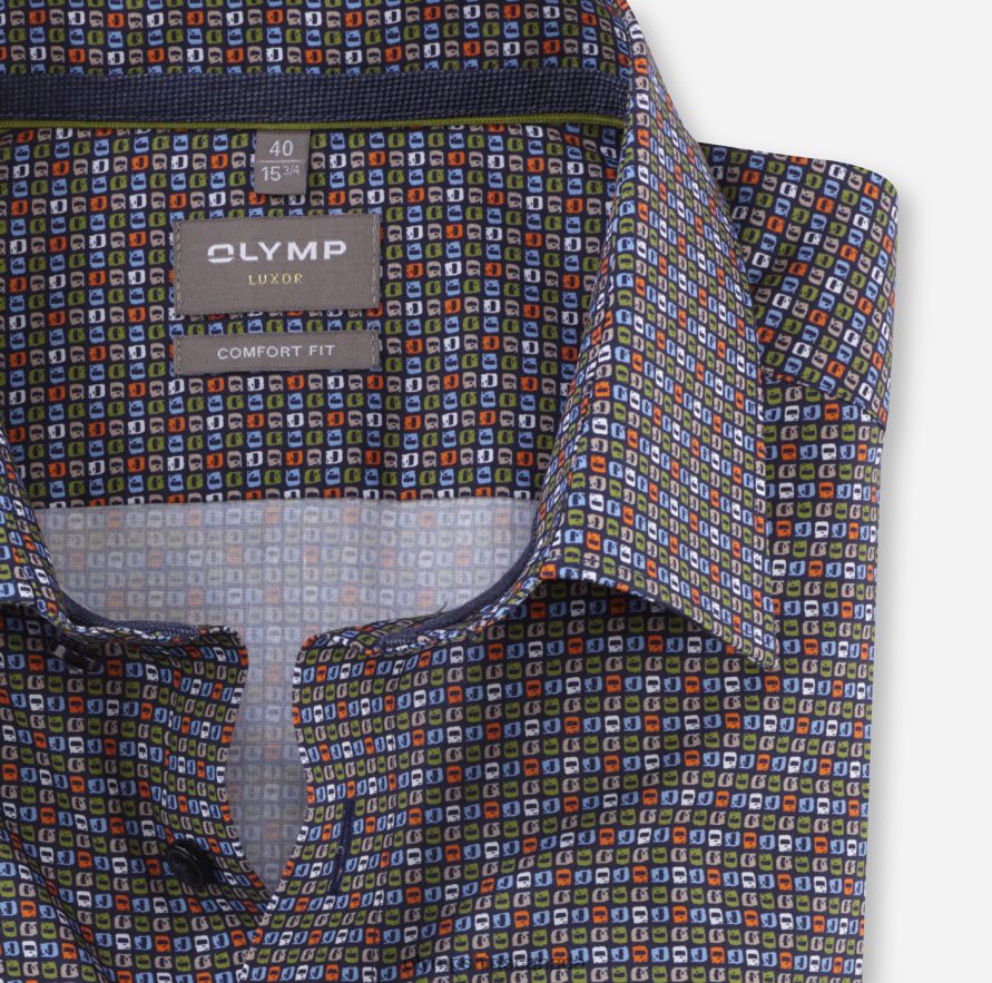 OLYMP Luxor Comfort Fit Business Shirt New Kent Lime H2P42H1585 Clothing