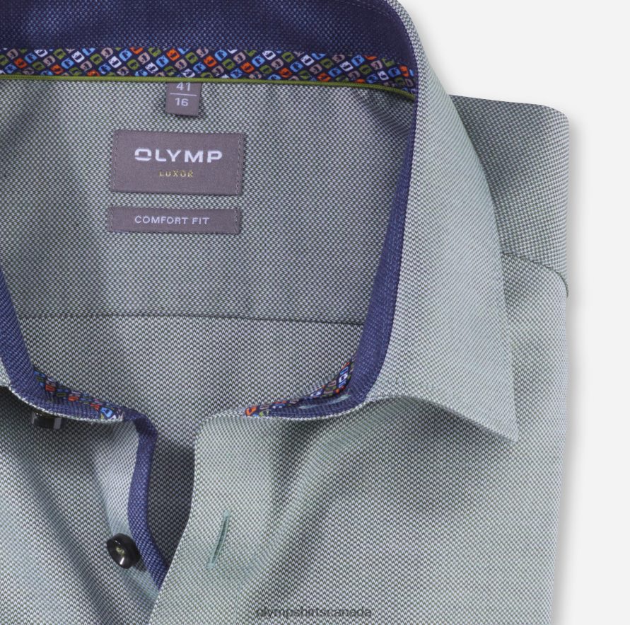 OLYMP Luxor Comfort Fit Business Shirt New Kent Lime H2P42H1642 Clothing
