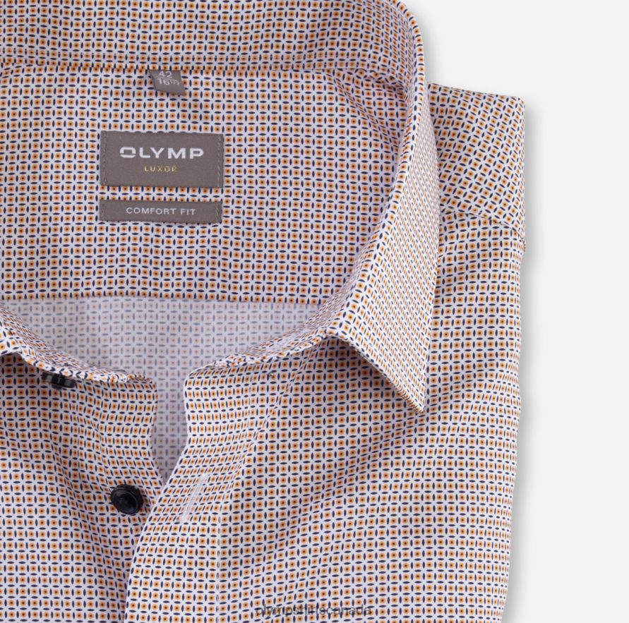 OLYMP Luxor Comfort Fit Business Shirt New Kent Mandarin H2P42H1487 Clothing