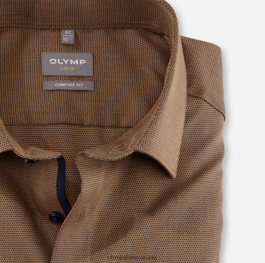 OLYMP Luxor Comfort Fit Business Shirt New Kent Mandarin H2P42H1504 Clothing