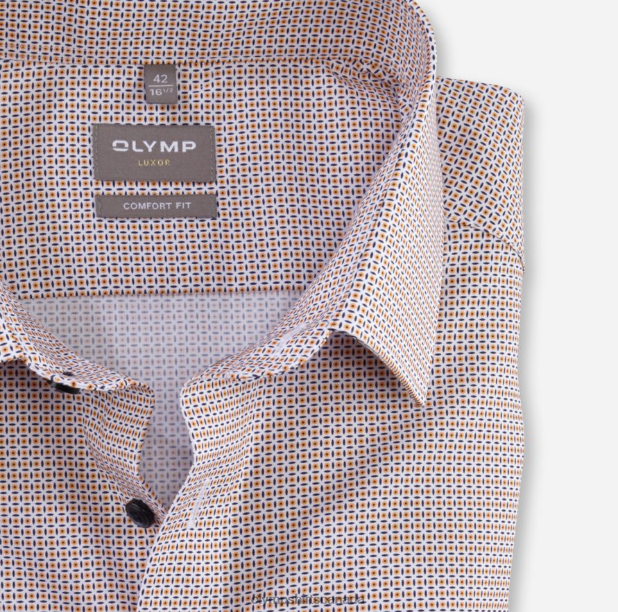 OLYMP Luxor Comfort Fit Business Shirt New Kent Mandarin H2P42H1536 Clothing