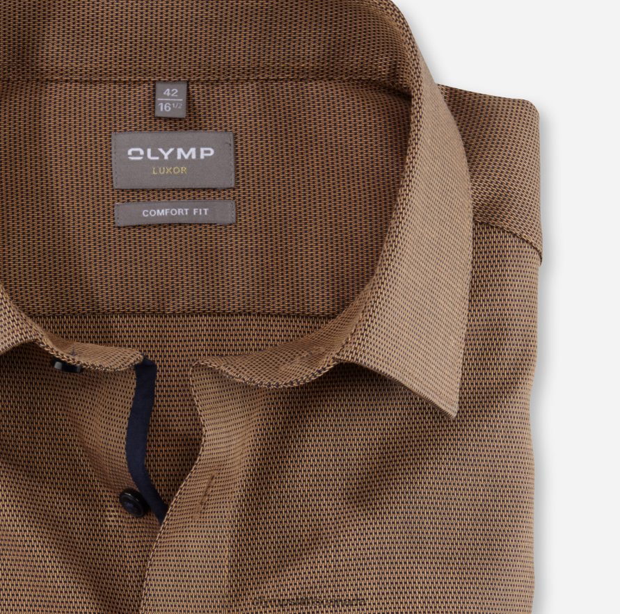 OLYMP Luxor Comfort Fit Business Shirt New Kent Mandarin H2P42H1616 Clothing
