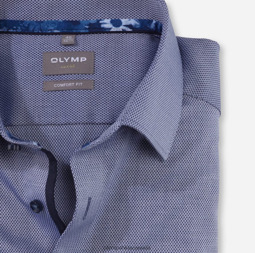 OLYMP Luxor Comfort Fit Business Shirt New Kent Marine H2P42H1476 Clothing