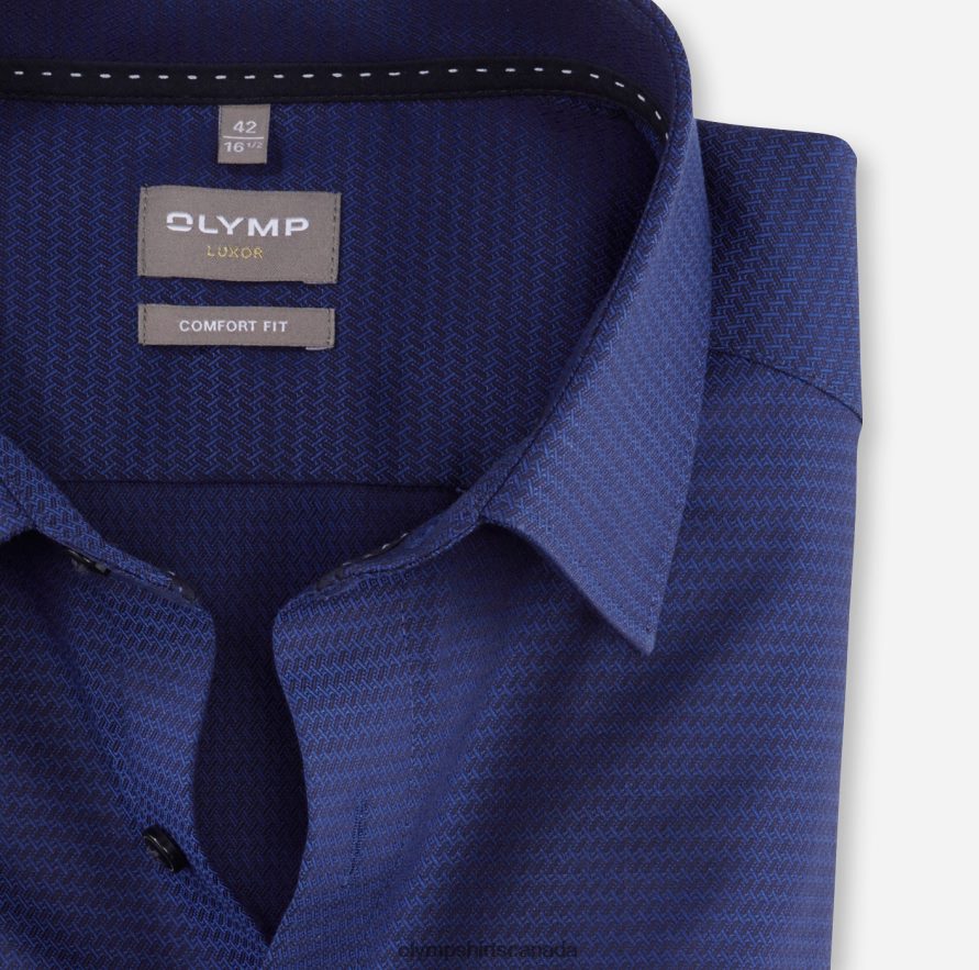 OLYMP Luxor Comfort Fit Business Shirt New Kent Marine H2P42H1506 Clothing