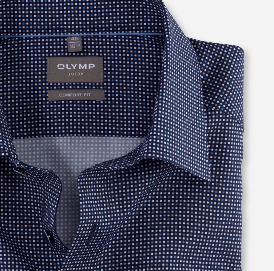 OLYMP Luxor Comfort Fit Business Shirt New Kent Marine H2P42H1509 Clothing