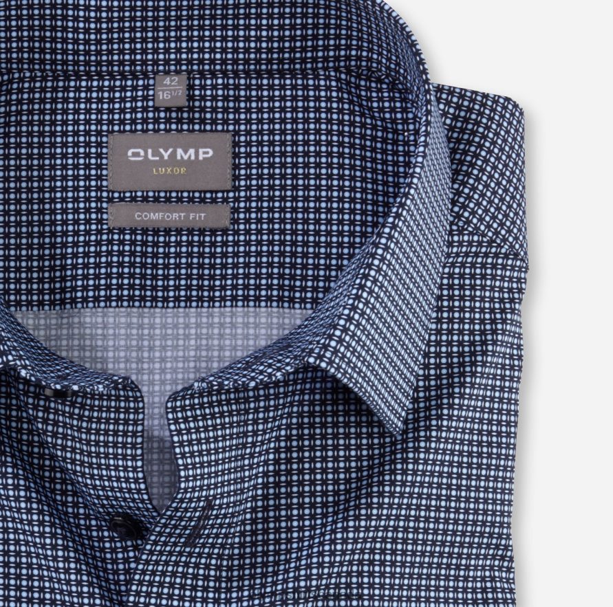 OLYMP Luxor Comfort Fit Business Shirt New Kent Marine H2P42H1583 Clothing