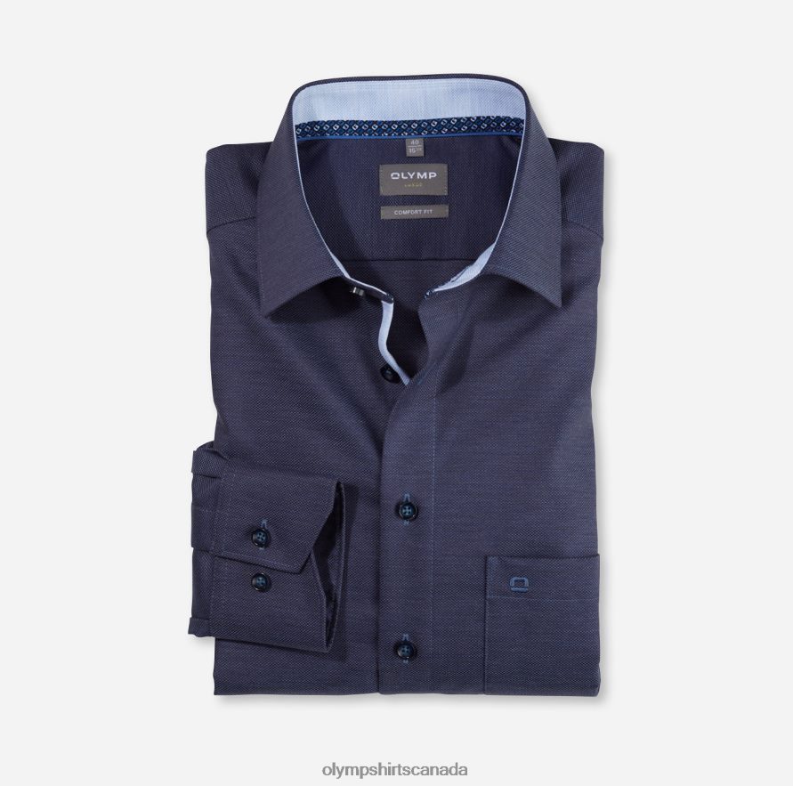 OLYMP Luxor Comfort Fit Business Shirt New Kent Marine H2P42H1631 Clothing