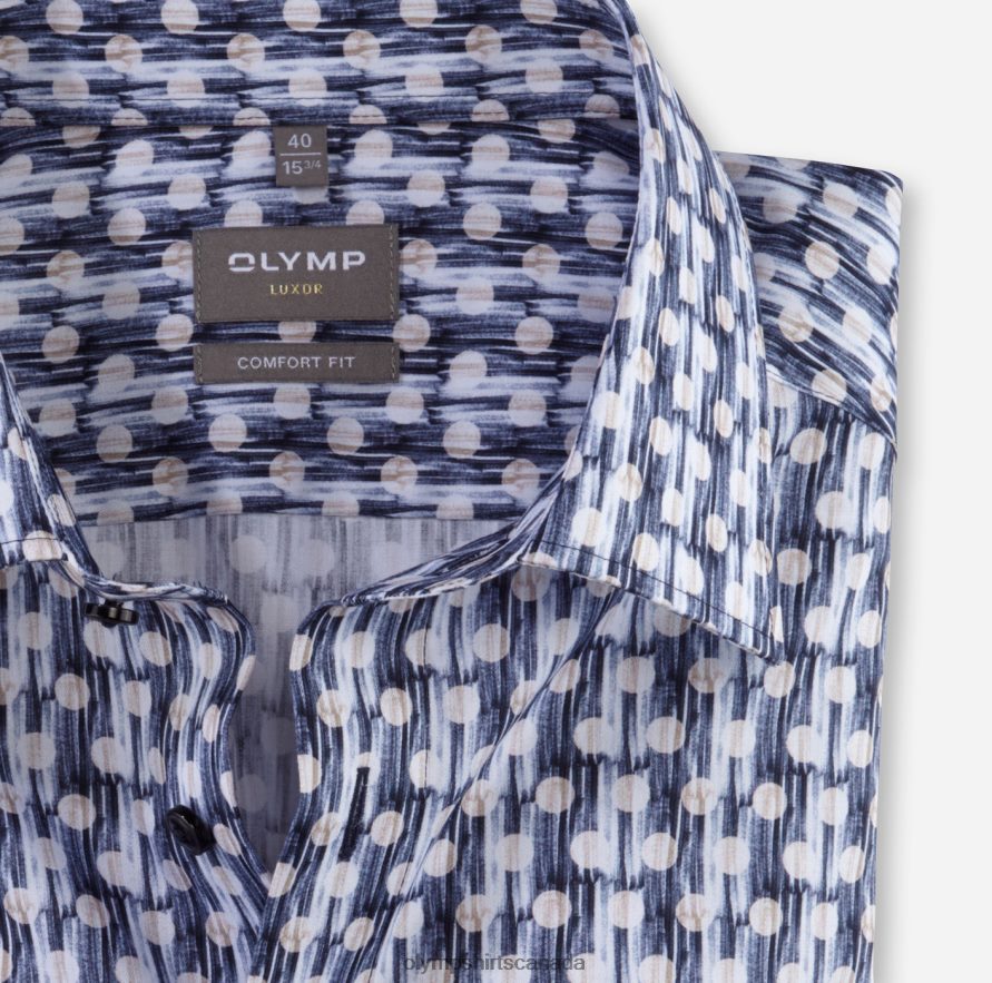 OLYMP Luxor Comfort Fit Business Shirt New Kent Natural H2P42H1507 Clothing