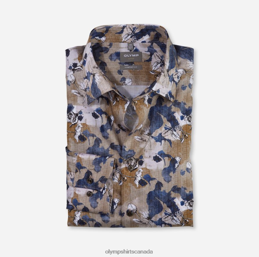 OLYMP Luxor Comfort Fit Business Shirt New Kent Natural H2P42H1570 Clothing