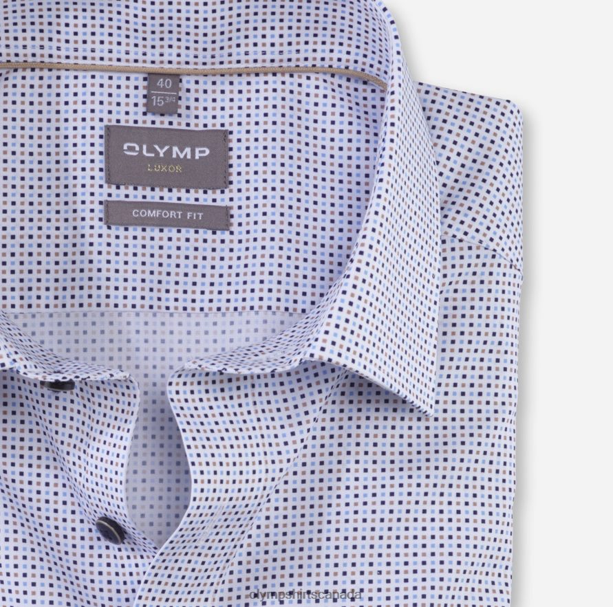 OLYMP Luxor Comfort Fit Business Shirt New Kent Natural H2P42H1645 Clothing