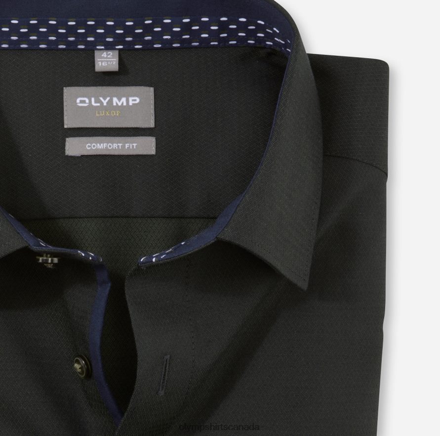 OLYMP Luxor Comfort Fit Business Shirt New Kent Olive H2P42H1612 Clothing