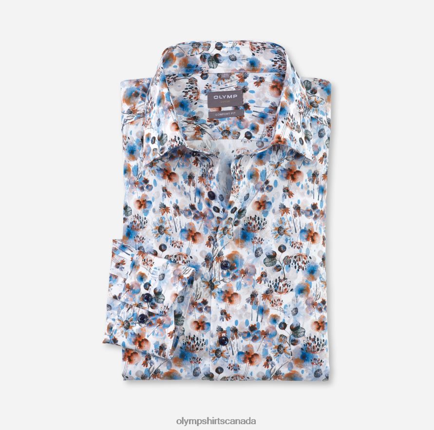 OLYMP Luxor Comfort Fit Business Shirt New Kent Orange H2P42H1491 Clothing