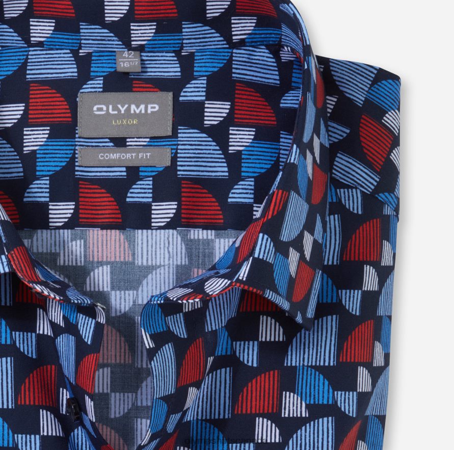 OLYMP Luxor Comfort Fit Business Shirt New Kent Red H2P42H1528 Clothing