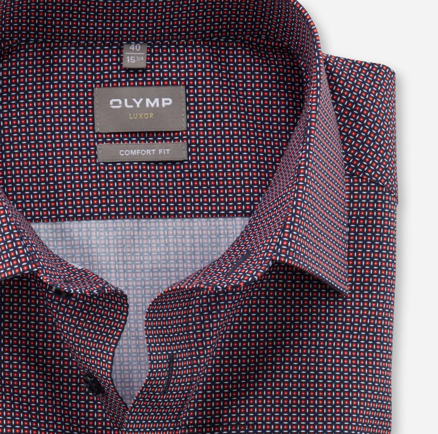 OLYMP Luxor Comfort Fit Business Shirt New Kent Red H2P42H1575 Clothing