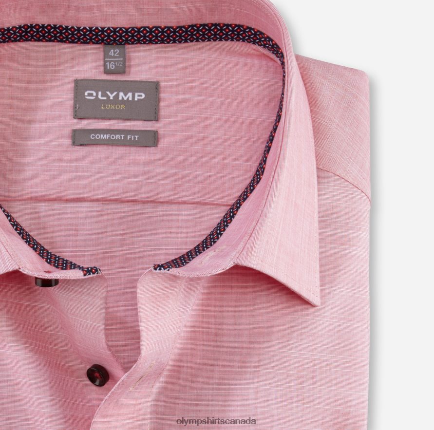 OLYMP Luxor Comfort Fit Business Shirt New Kent Red H2P42H1629 Clothing