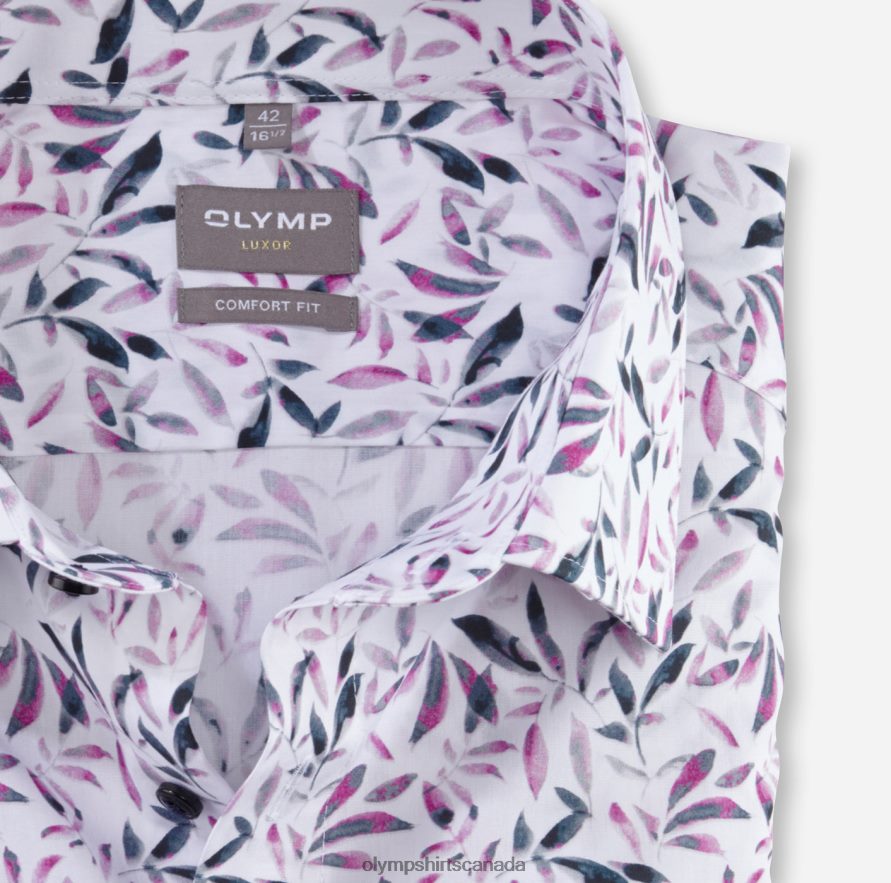 OLYMP Luxor Comfort Fit Business Shirt New Kent Rose H2P42H1549 Clothing