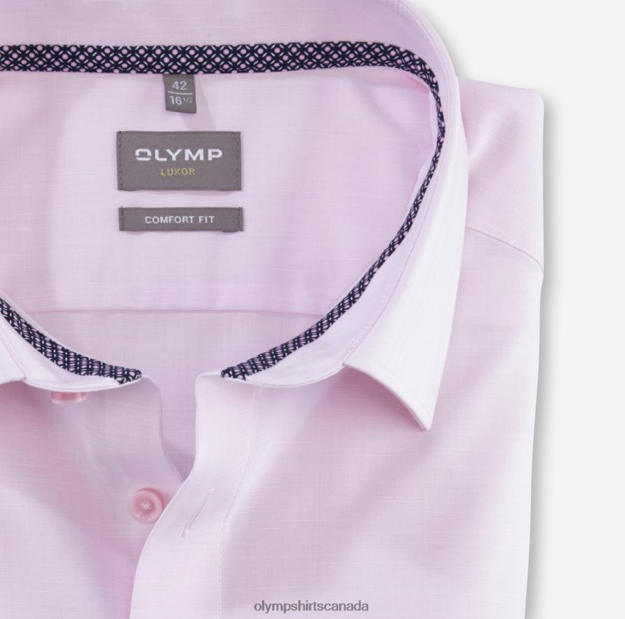 OLYMP Luxor Comfort Fit Business Shirt New Kent Rose H2P42H1648 Clothing