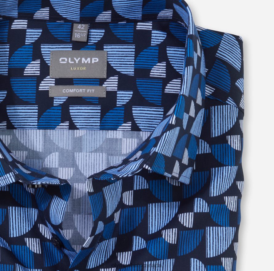 OLYMP Luxor Comfort Fit Business Shirt New Kent Royal H2P42H1522 Clothing