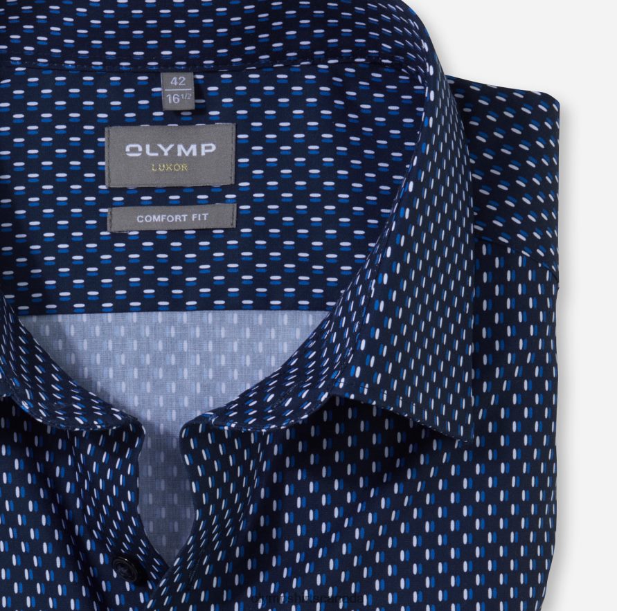 OLYMP Luxor Comfort Fit Business Shirt New Kent Royal H2P42H1563 Clothing
