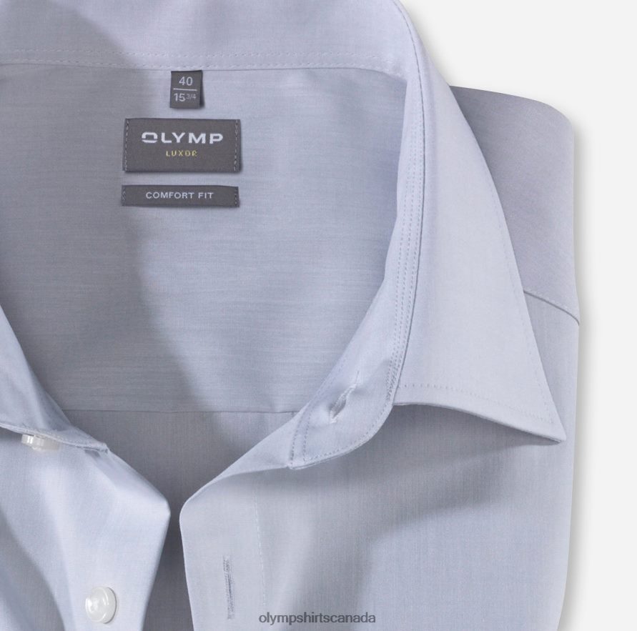 OLYMP Luxor Comfort Fit Business Shirt New Kent Silver Grey H2P42H1681 Clothing