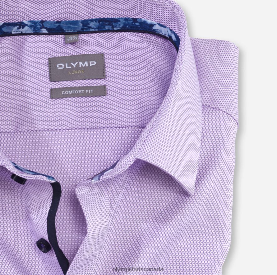 OLYMP Luxor Comfort Fit Business Shirt New Kent Violet H2P42H1654 Clothing