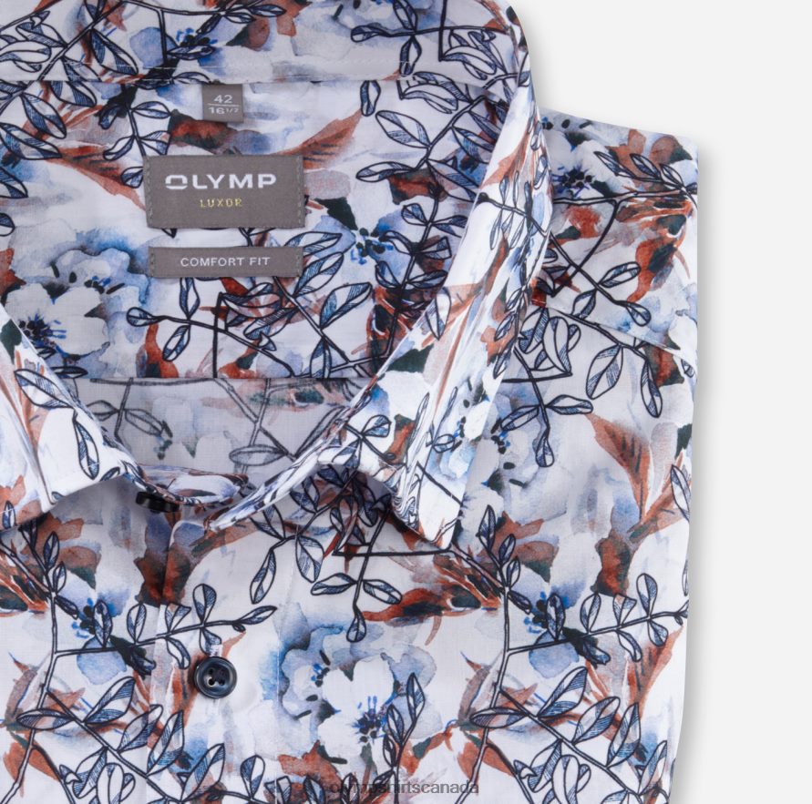 OLYMP Luxor Comfort Fit Business Shirt Under Button-Down Mandarin H2P42H1501 Clothing