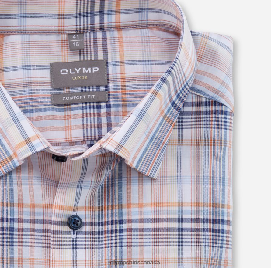 OLYMP Luxor Comfort Fit Business Shirt Under Button-Down Mandarin H2P42H1514 Clothing