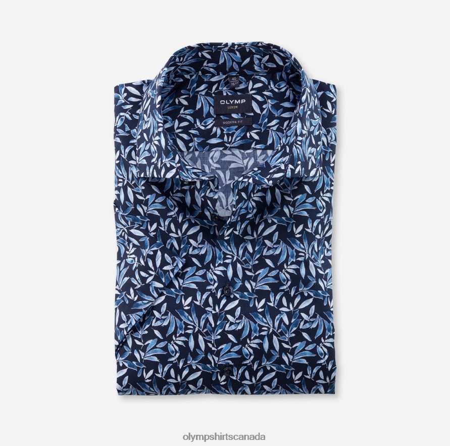 OLYMP Luxor Modern Fit Business Shirt Global Kent Bleu H2P42H1121 Clothing