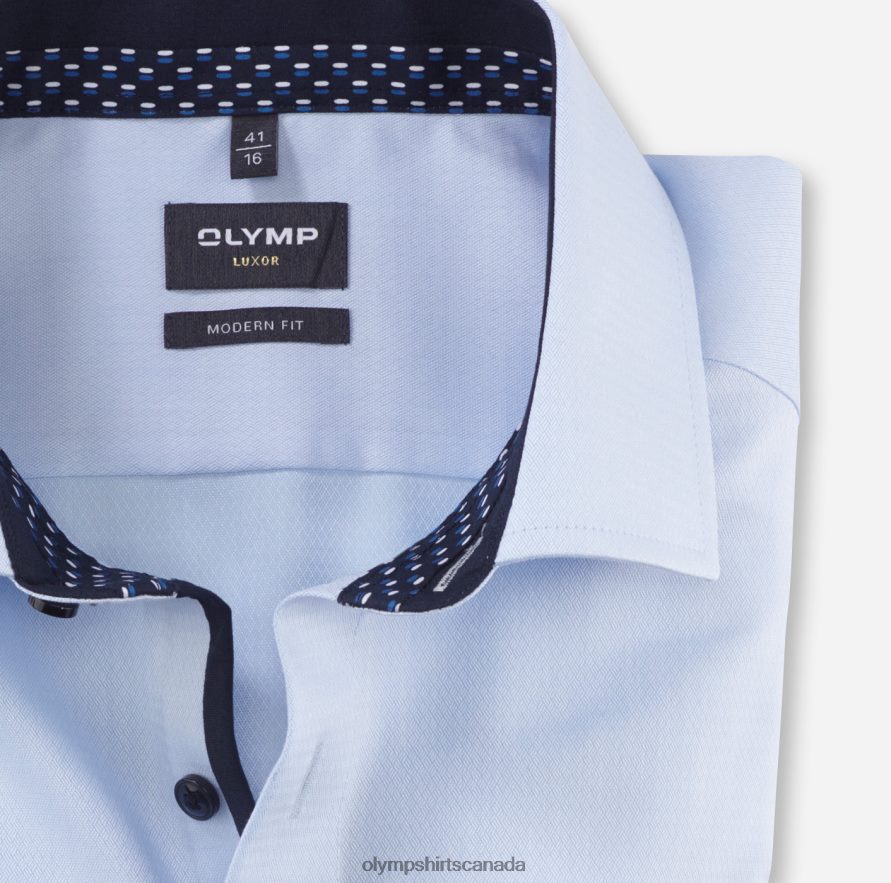 OLYMP Luxor Modern Fit Business Shirt Global Kent Bleu H2P42H1135 Clothing