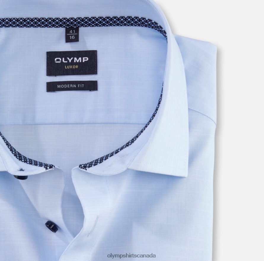 OLYMP Luxor Modern Fit Business Shirt Global Kent Bleu H2P42H1207 Clothing