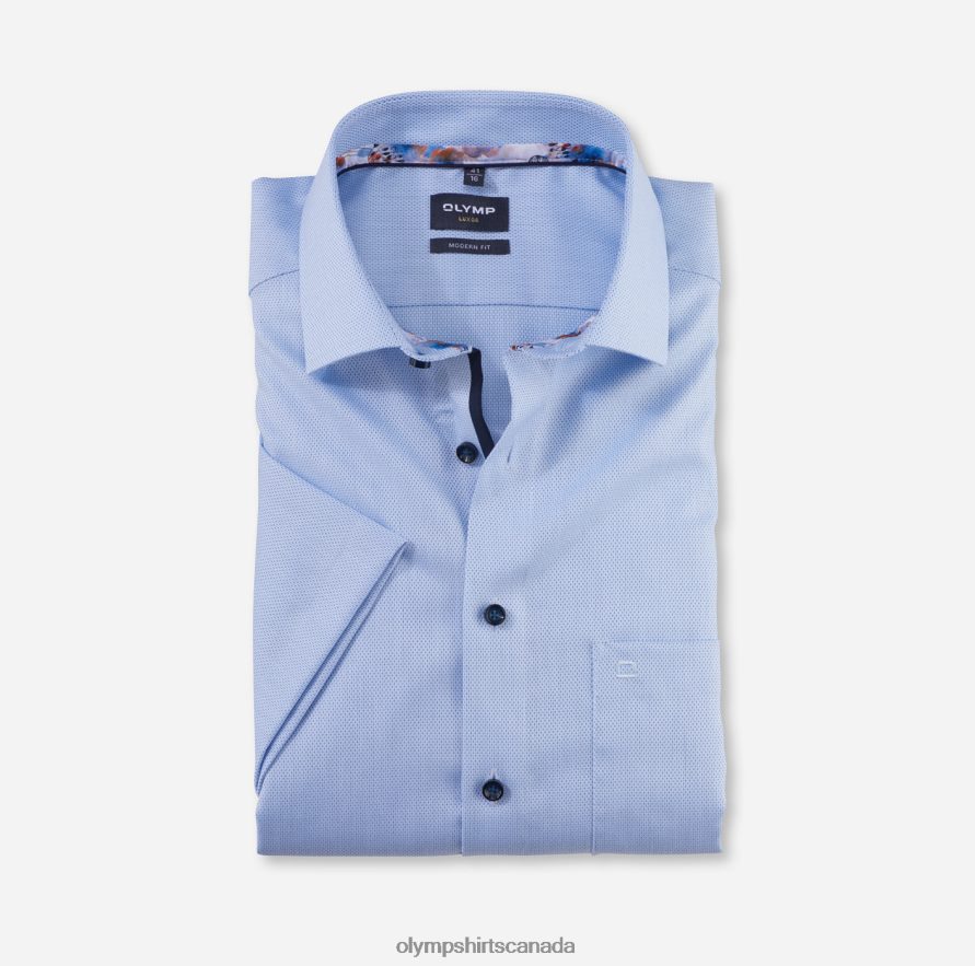 OLYMP Luxor Modern Fit Business Shirt Global Kent Bleu H2P42H1227 Clothing