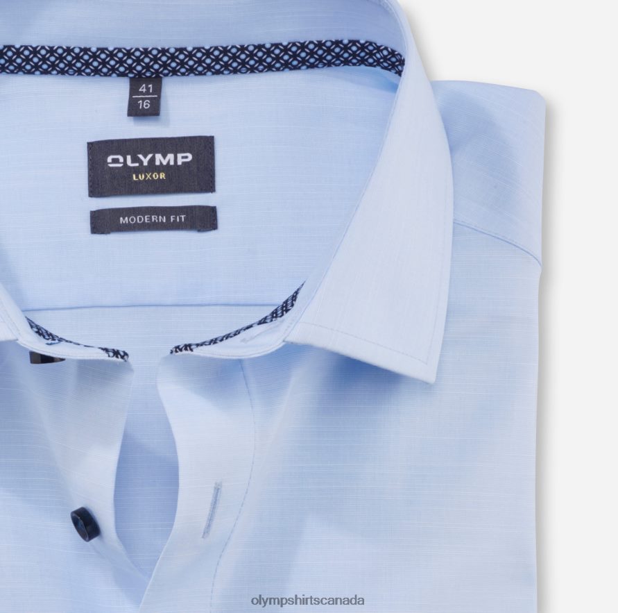 OLYMP Luxor Modern Fit Business Shirt Global Kent Bleu H2P42H1267 Clothing