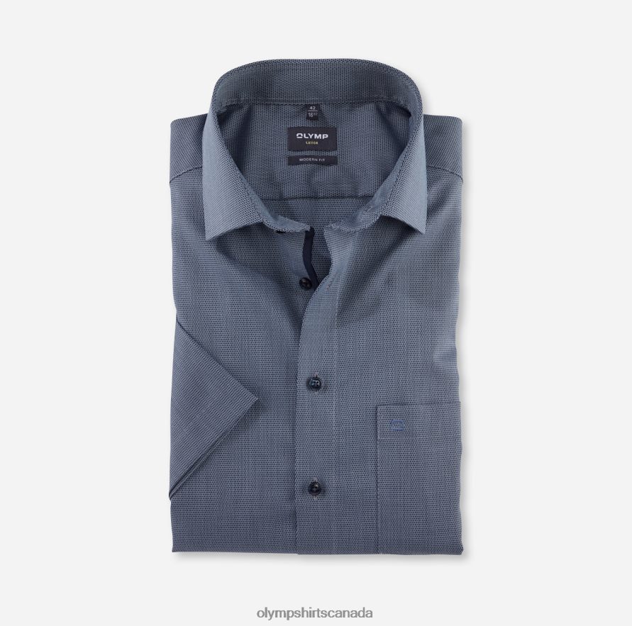 OLYMP Luxor Modern Fit Business Shirt Global Kent Bleu H2P42H945 Clothing