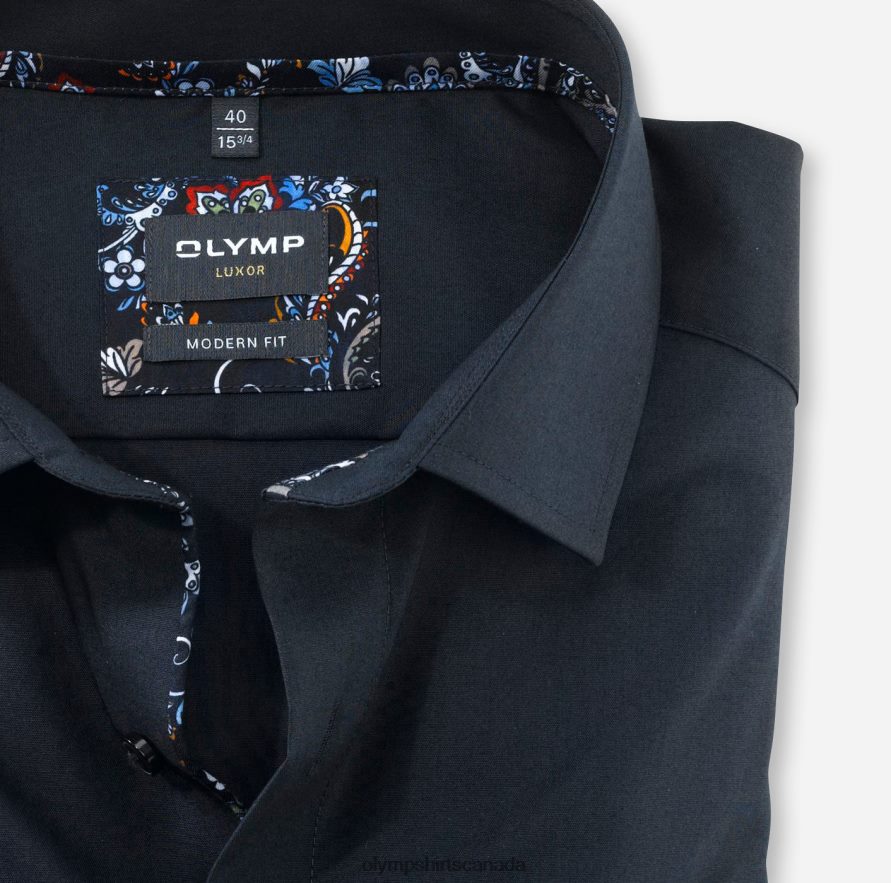 OLYMP Luxor Modern Fit Business Shirt Global Kent Cobalt H2P42H1302 Clothing