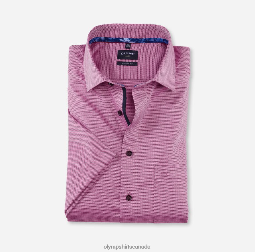 OLYMP Luxor Modern Fit Business Shirt Global Kent Fuchsia H2P42H1323 Clothing