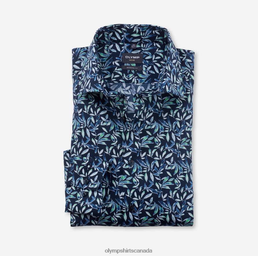 OLYMP Luxor Modern Fit Business Shirt Global Kent Light Green H2P42H1130 Clothing