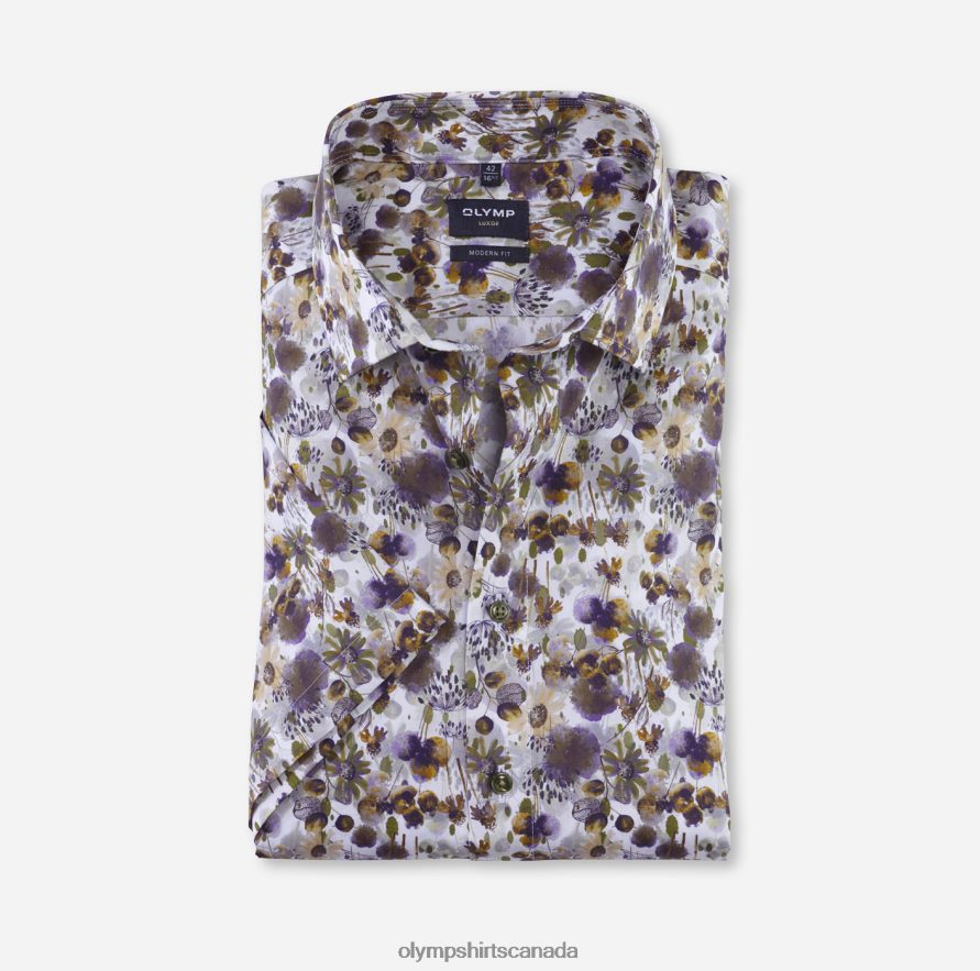 OLYMP Luxor Modern Fit Business Shirt Global Kent Lime H2P42H1154 Clothing