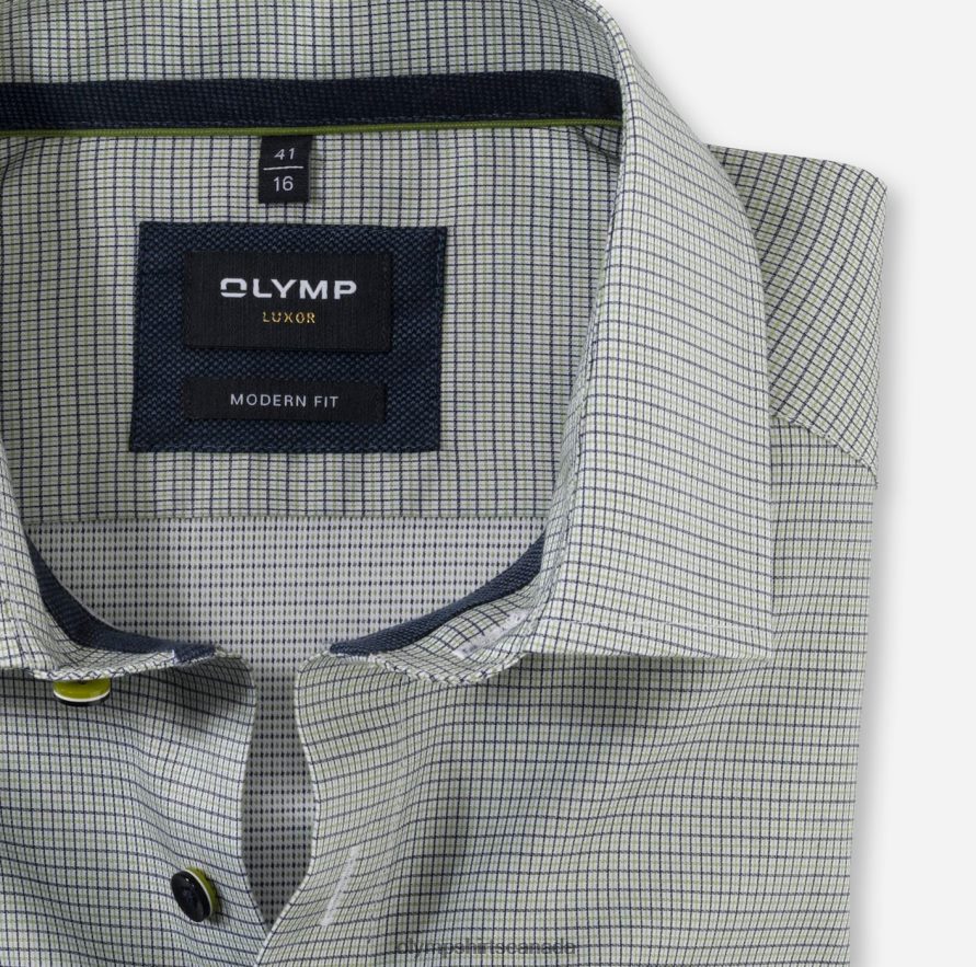 OLYMP Luxor Modern Fit Business Shirt Global Kent Lime H2P42H1220 Clothing