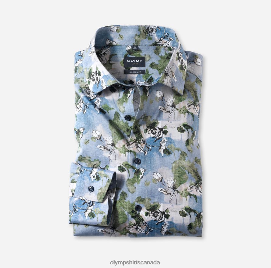 OLYMP Luxor Modern Fit Business Shirt Global Kent Lime H2P42H916 Clothing