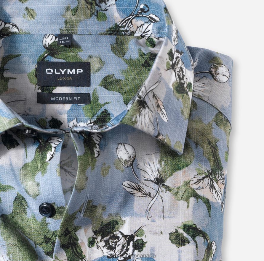 OLYMP Luxor Modern Fit Business Shirt Global Kent Lime H2P42H916 Clothing