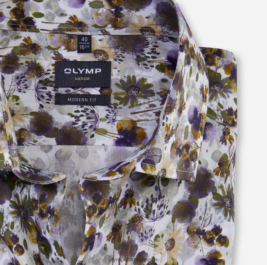 OLYMP Luxor Modern Fit Business Shirt Global Kent Lime H2P42H931 Clothing