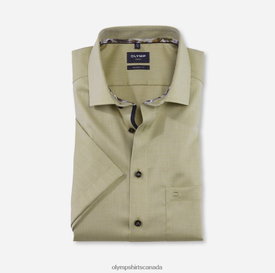 OLYMP Luxor Modern Fit Business Shirt Global Kent Lime H2P42H990 Clothing