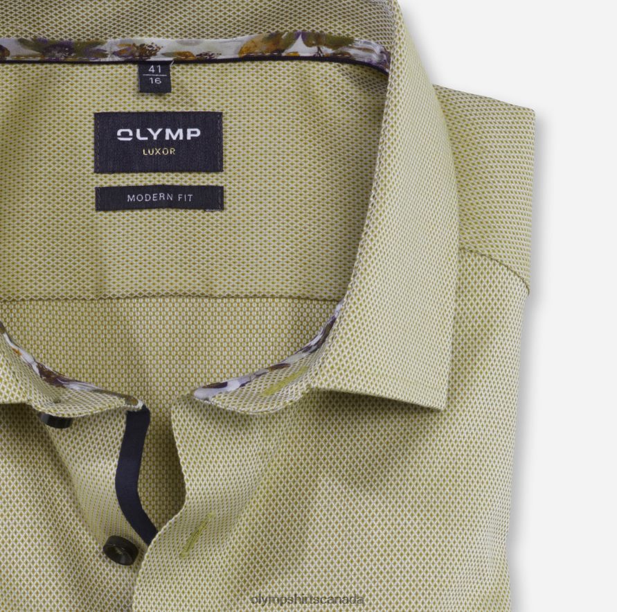 OLYMP Luxor Modern Fit Business Shirt Global Kent Lime H2P42H990 Clothing