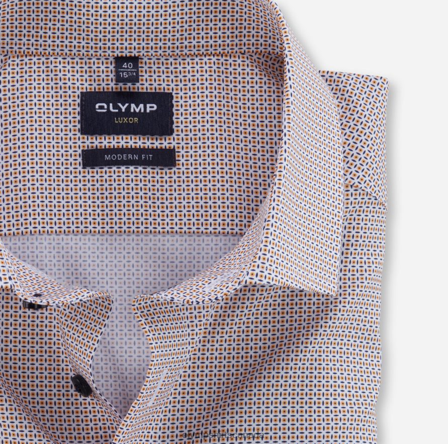 OLYMP Luxor Modern Fit Business Shirt Global Kent Mandarin H2P42H1131 Clothing