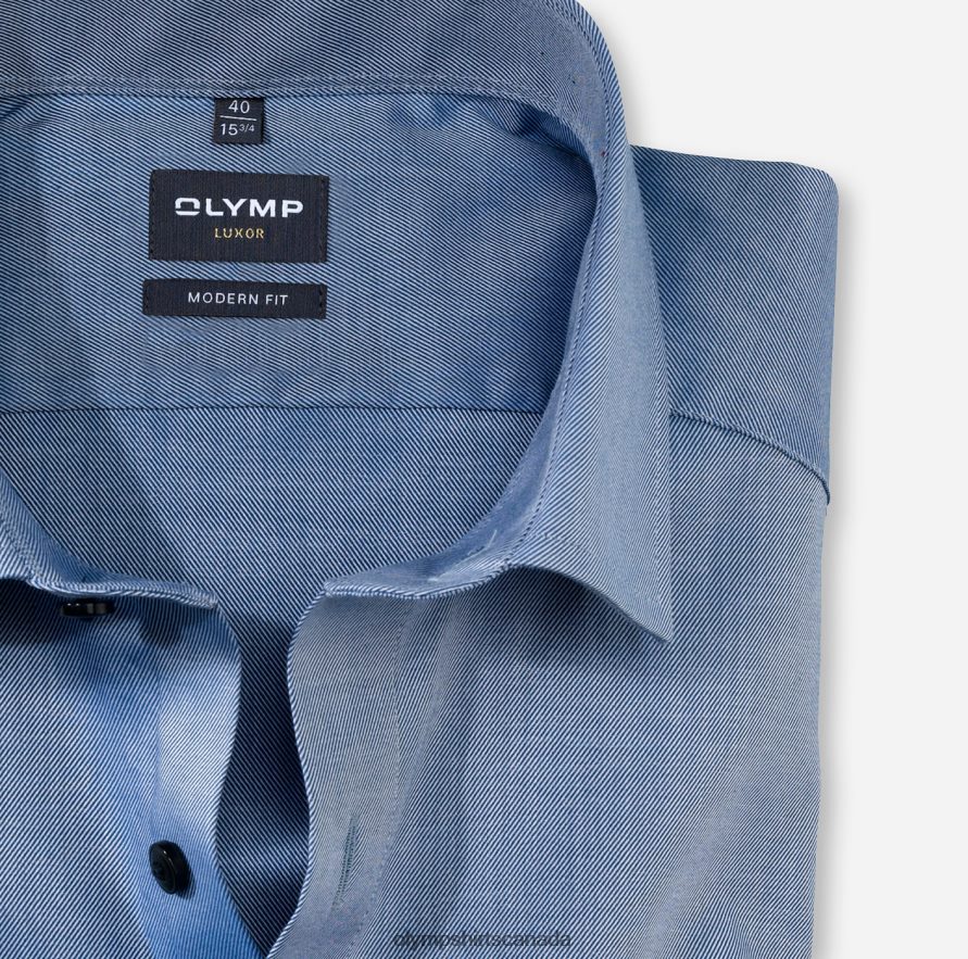 OLYMP Luxor Modern Fit Business Shirt Global Kent Marine H2P42H1038 Clothing